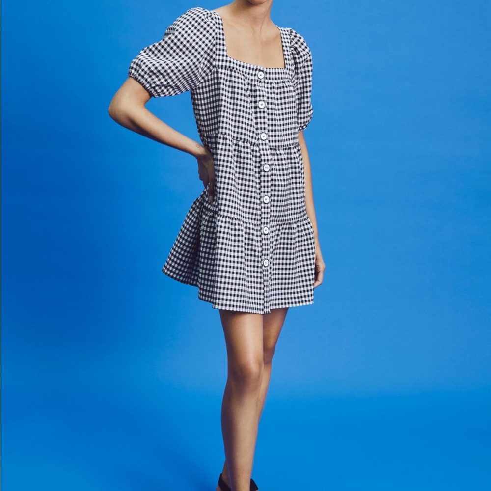 Zara gingham mini dress